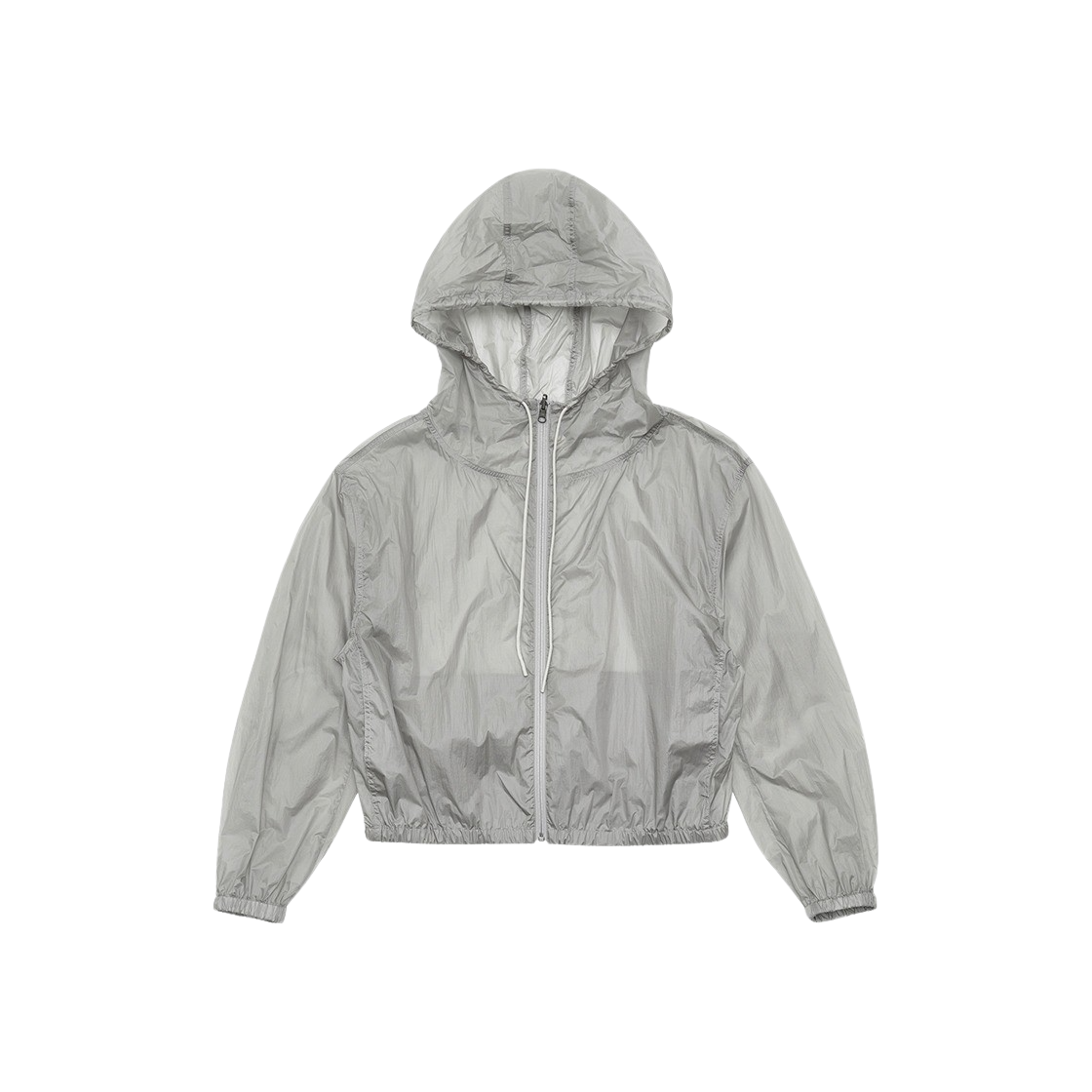 KM4BOTBAM24LG Amomento Hood Shirring Jumper Light Grey