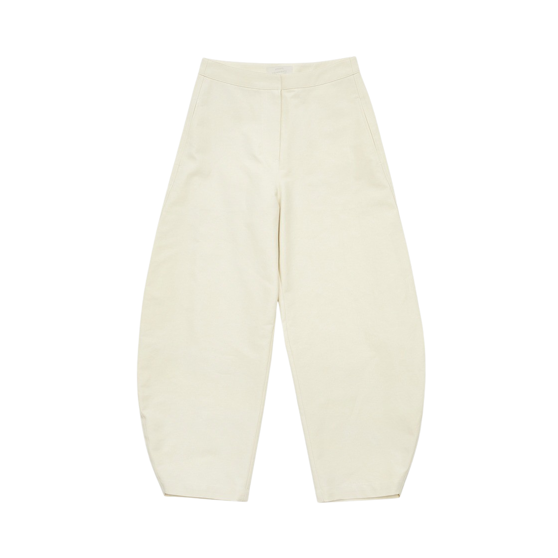아모멘토 우먼 커브드 레그 팬츠 아이보리 - 24FW(Amomento Women Curved Leg Pants Ivory - 24FW)