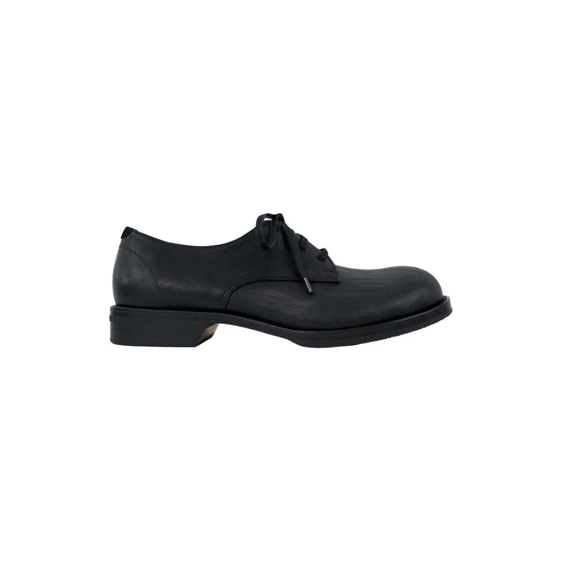 [프리오더] 폴리테루 더비 슈즈 블랙 블랙 솔([프리오더] Polyteru Derby Shoes Black Black Sole)