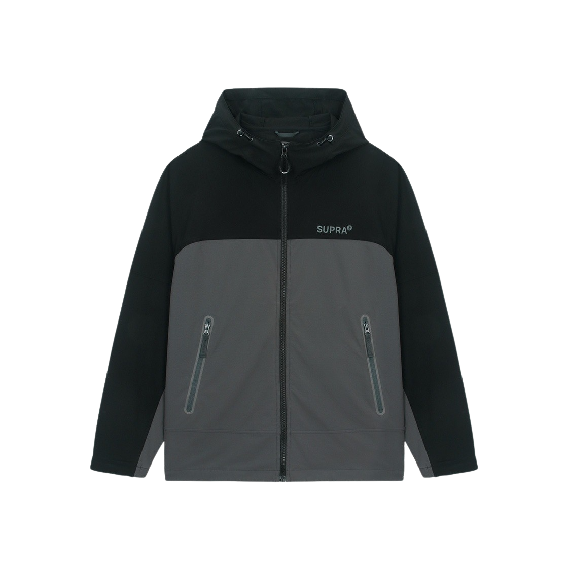 WXWJ30644-DGS Supra Color Block Windbreaker Grey - 대표 이미지 #1