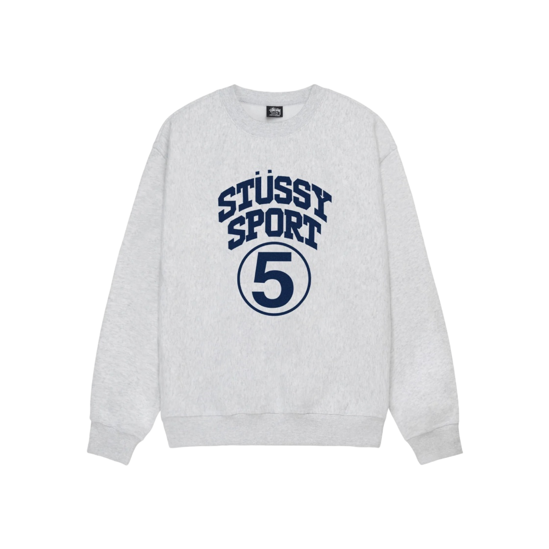 ★韓国の人気★【Stussy】★5 SPORT CREW★ASH HEATHER 스투시 5 스포츠 크루 애쉬 헤더 | Stussy | KREAM