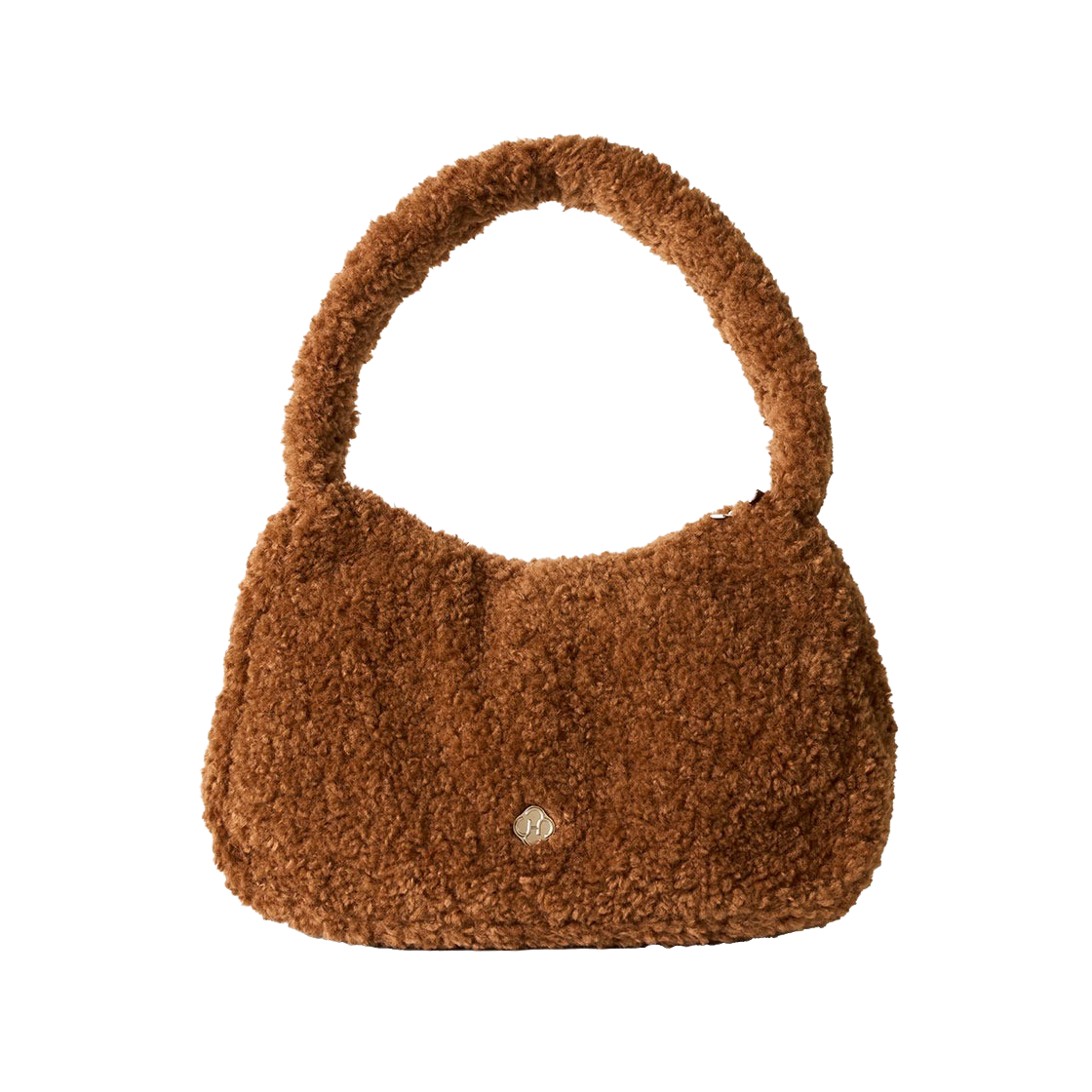 히어리 우먼 앙쥬 퍼 토트백 브라운(Heeari Women Ange Fur Tote Bag Brown)