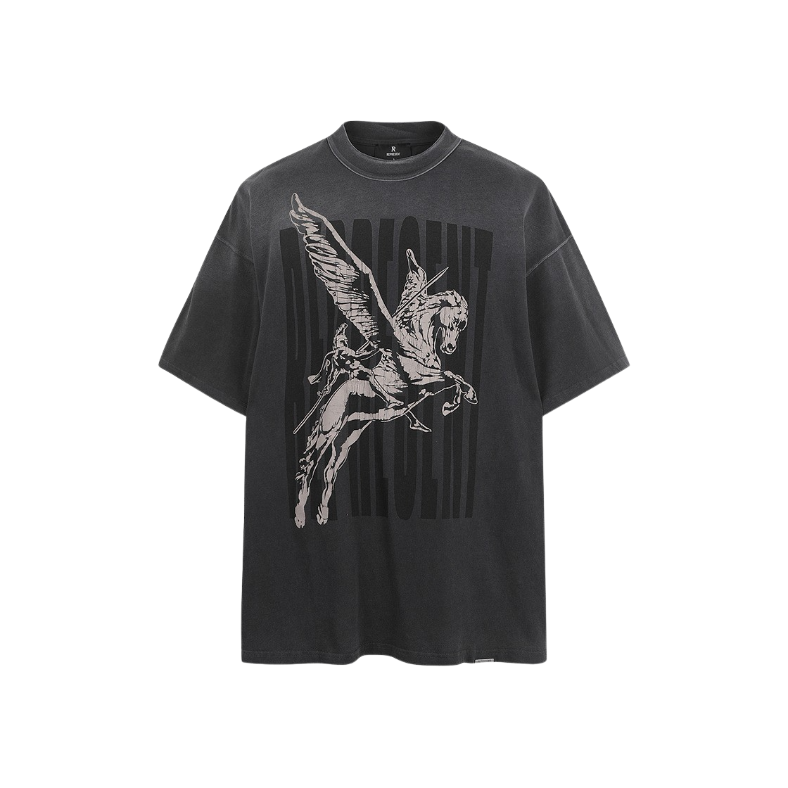 리프레젠트 스피릿 마스코트 티셔츠 에이지드 블랙