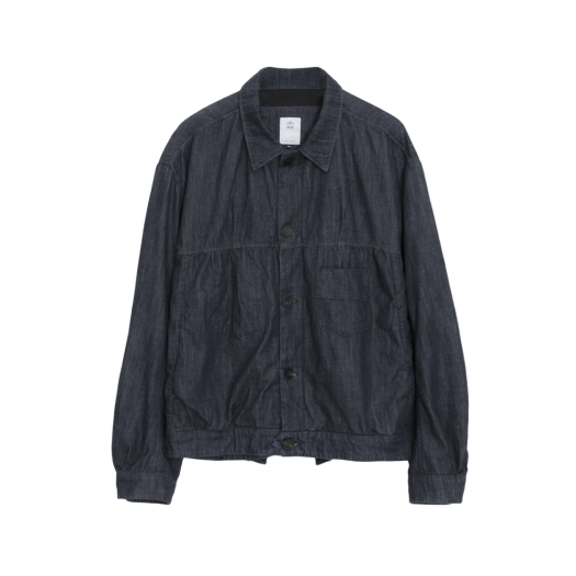 PL22FWJK06PN Polyteru Used Trucker Jacket Indigo