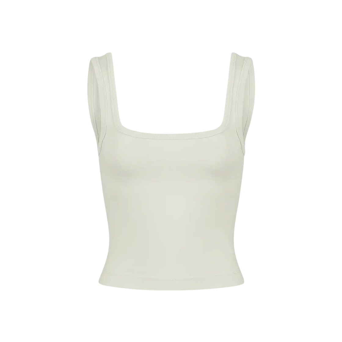 KW4CTSSES27WT Entire Studios Women Square Neck Tank Rice - 24FW