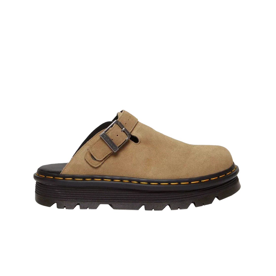 KM4BSOBDR15BG Dr. Martens Zebzag Suede Casual Slingback Platform Mules Savannah Tan