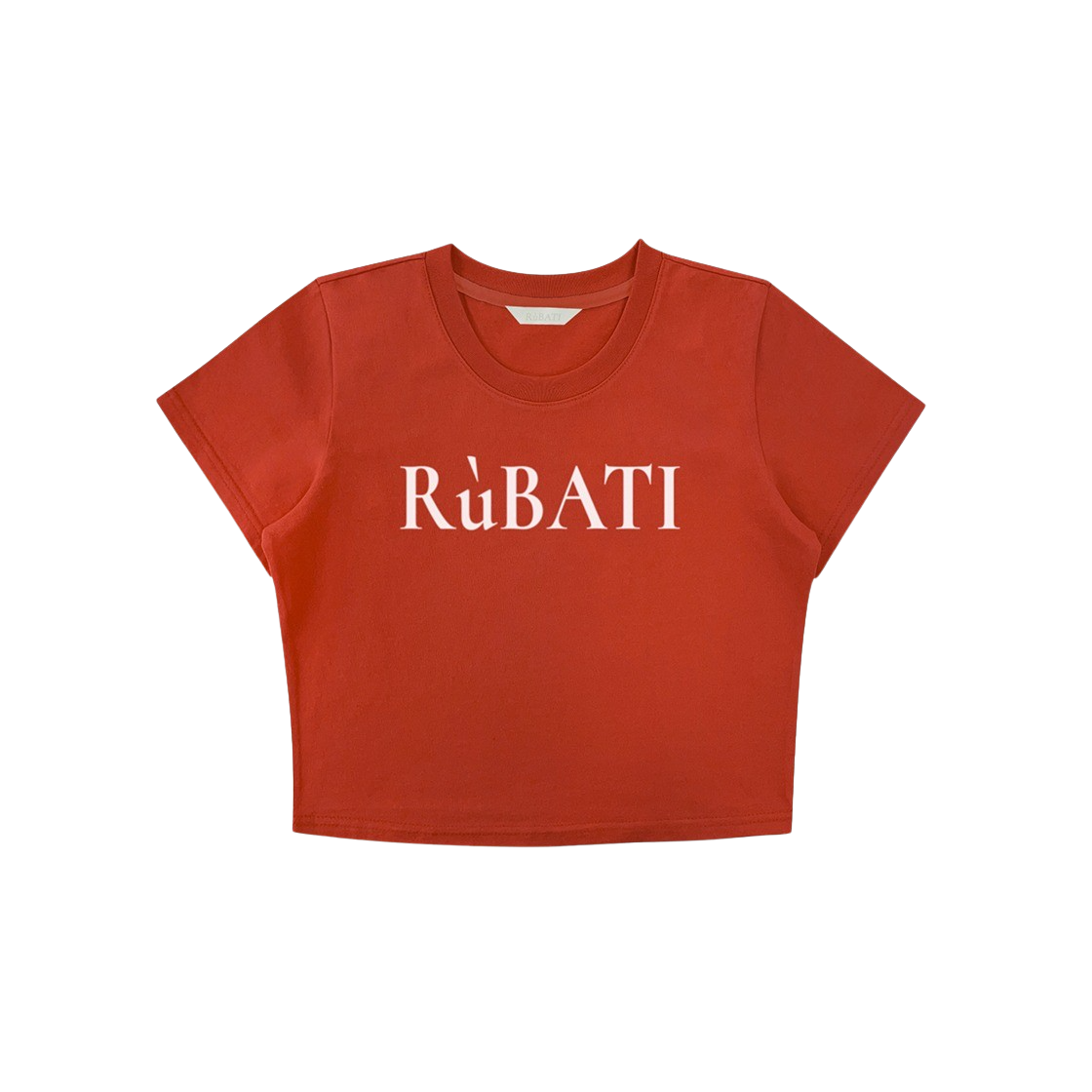 2024RETEE20 Rubati Logo Crop Tshirt Vintage Red