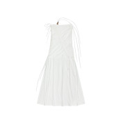 Rubati Shirring Strap Tube Top Dress White