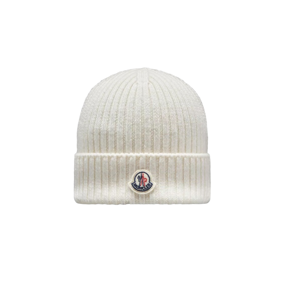 (키즈) 몽클레르 울 비니 화이트((Kids) Moncler Wool Beanie White)