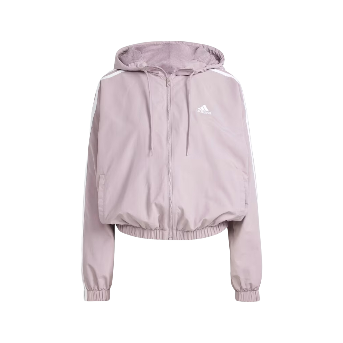 IS1476 (W) Adidas Essential 3S Woven Windbreaker Jacket Preloved Fig - KR Sizing - 대표 이미지 #1