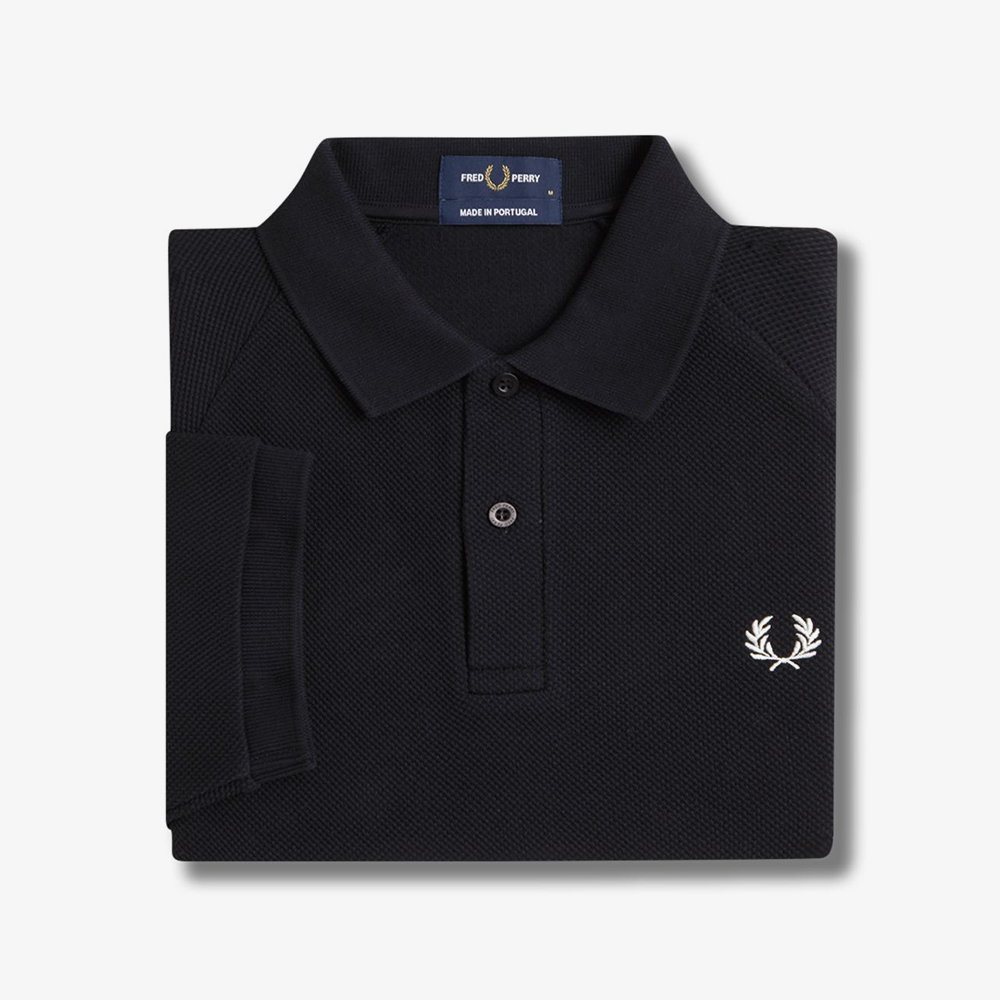프레드페리 텍스쳐드 피케 폴로 셔츠 블랙(Fred Perry Textured Pique Polo Shirt Black) - 2