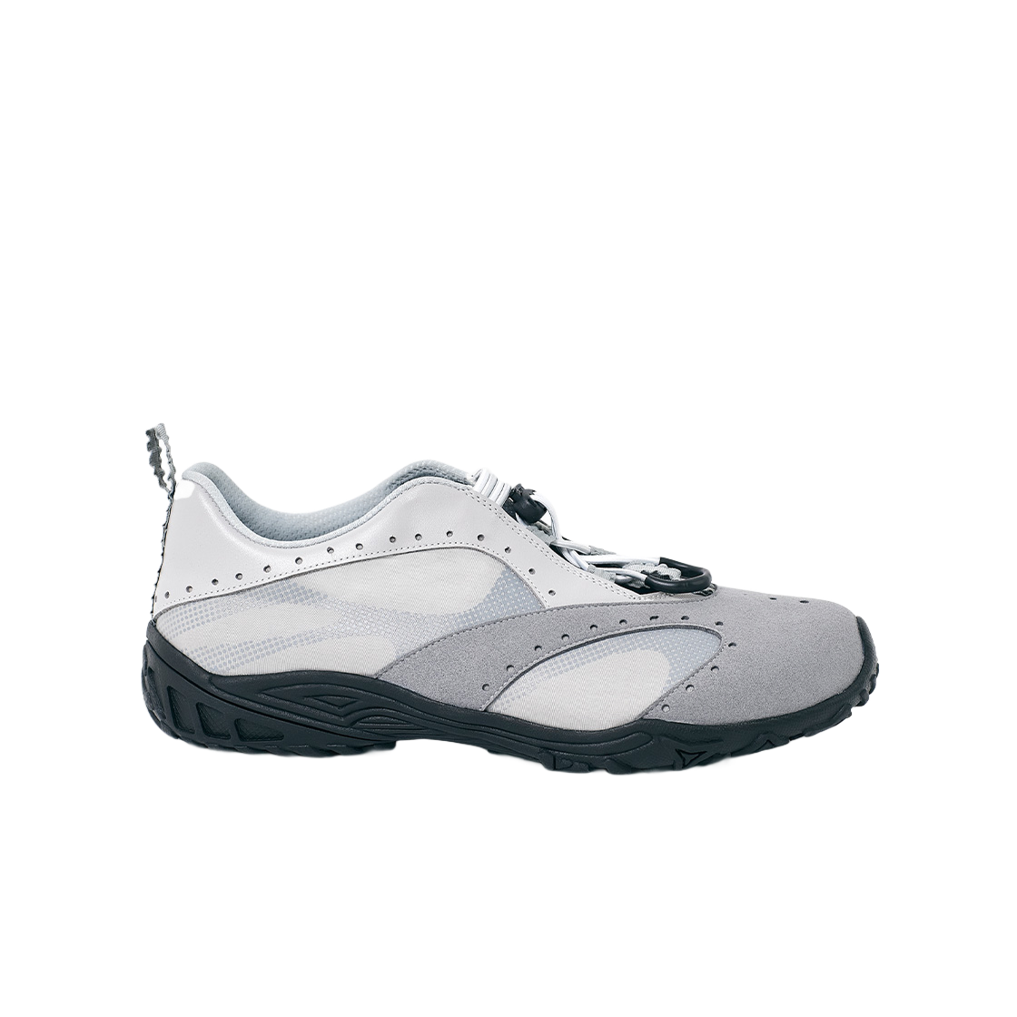 HSNT001SG HugYourSkin X NegativeThree Half tone string sneakers Lavender Grey - 대표 이미지 #1