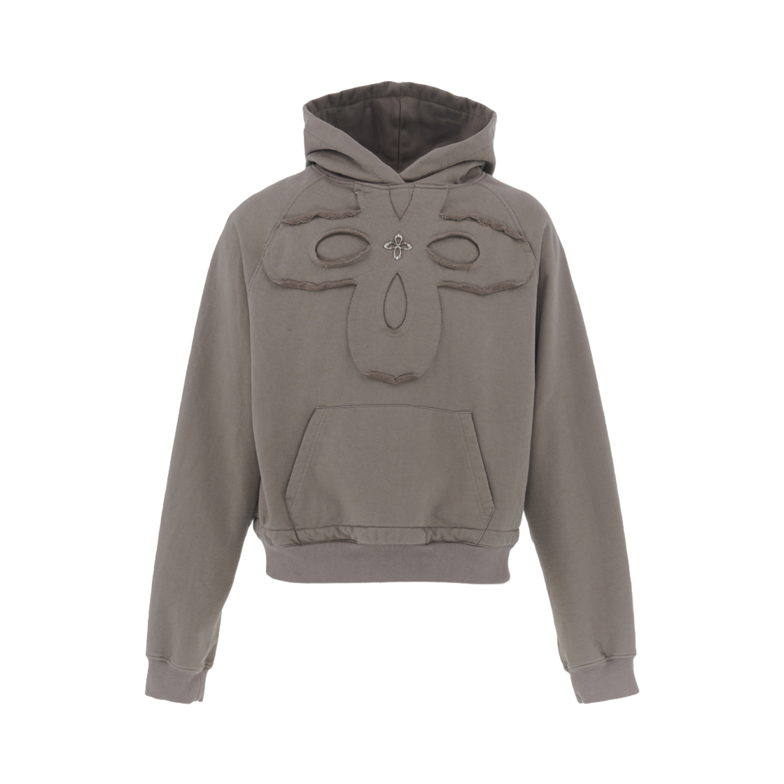 【SURGERY】 clover logo patchs sweat hoodie 'cocoa' 써저리 클로버 로고 패치 스웨트 후드 코코아 | Surgery | KREAM