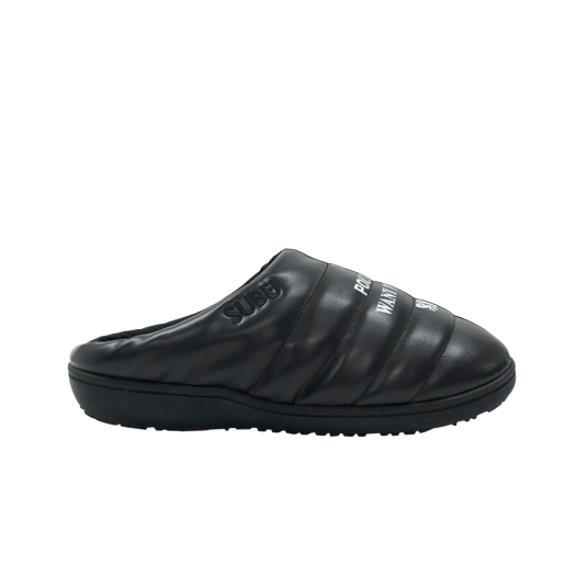 PL4ESO0101B0 Polyteru x Subu Padded Slipper Black+Lettering