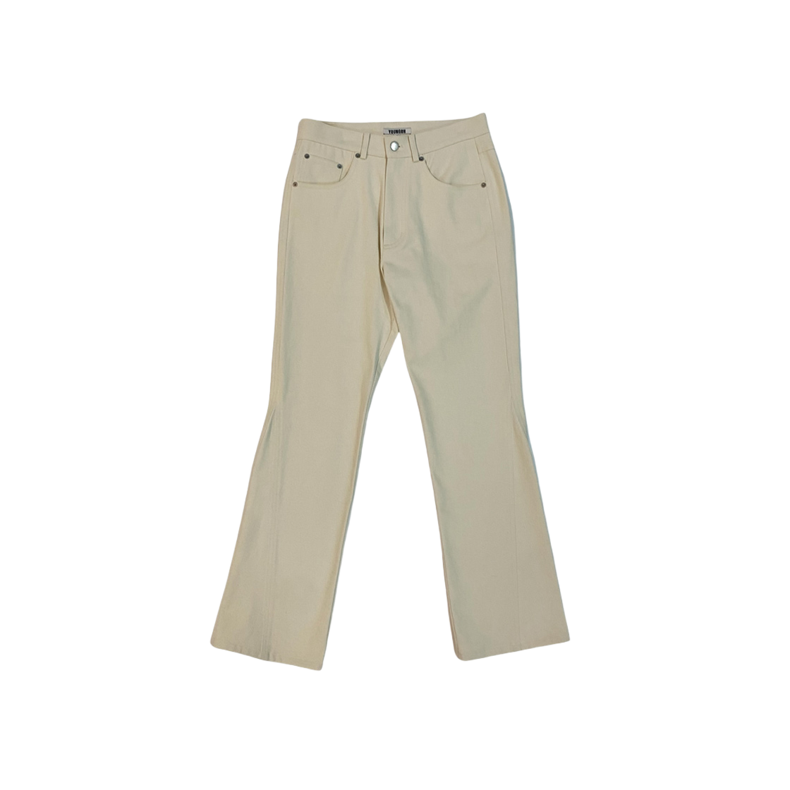 BOOTS CUT PANTS Ecru Youngoh Boots Cut Pants Ecru