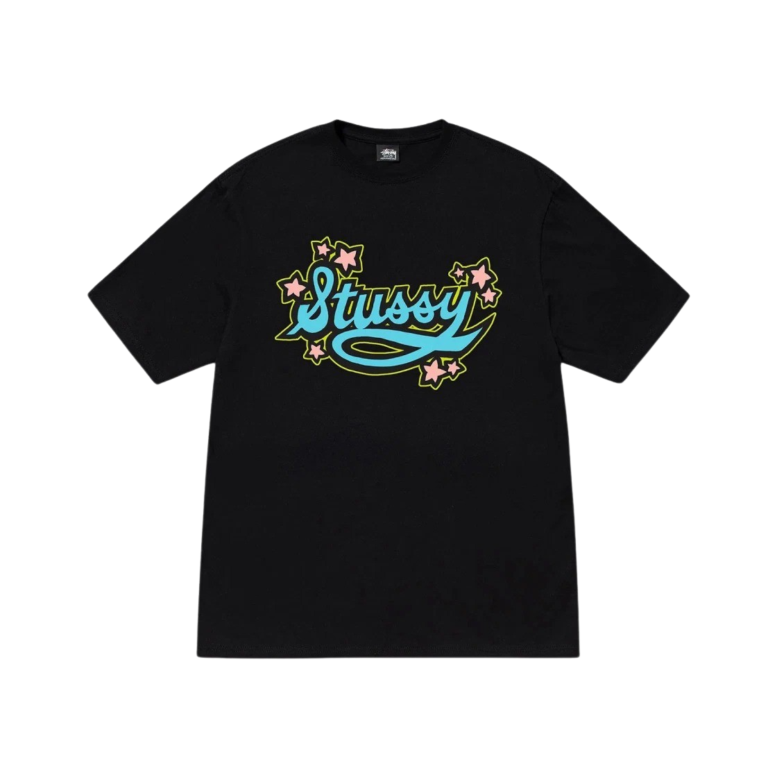 KM4ATSSST223BK Stussy Star Script T-Shirt Black