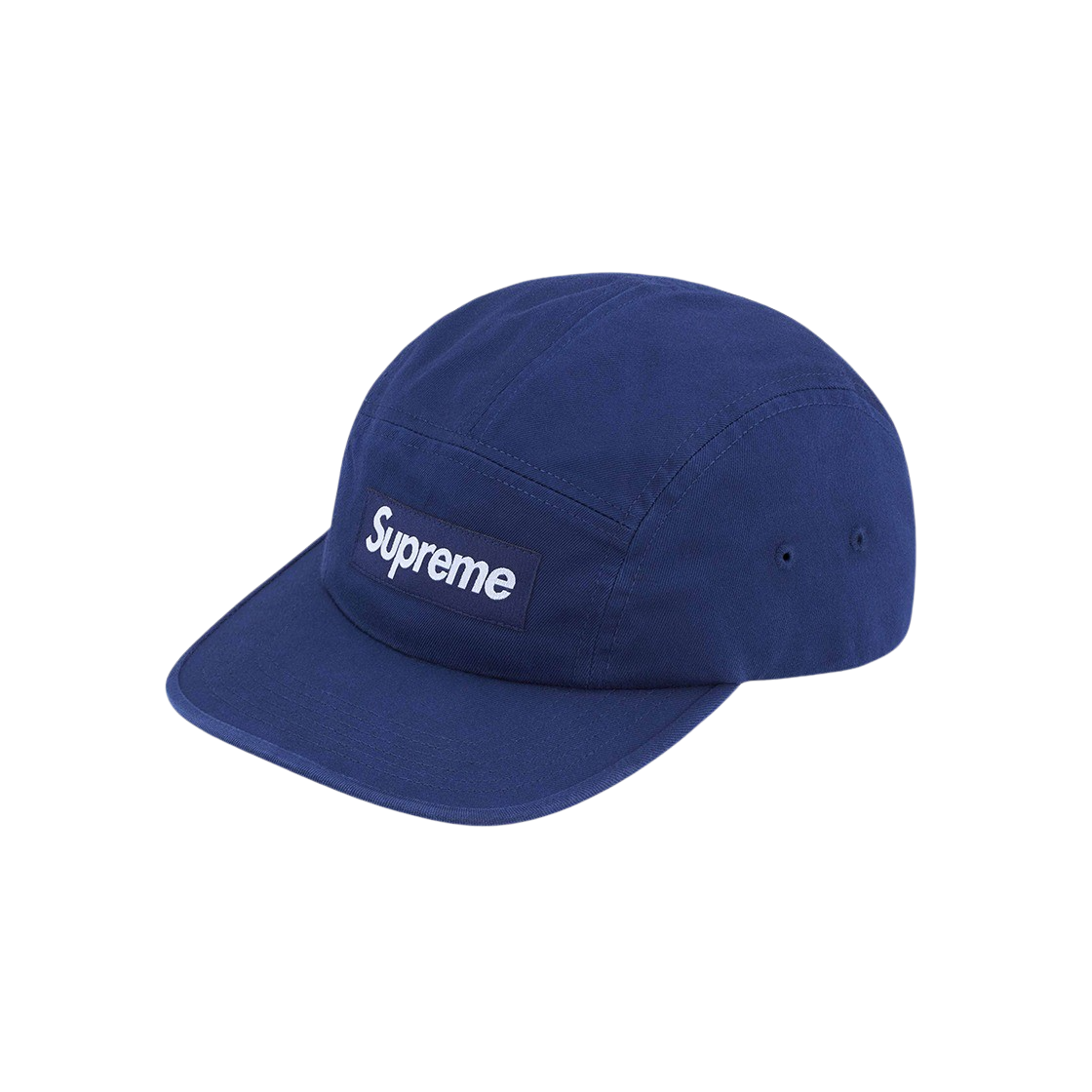 KM4AHTCSP31NY Supreme Washed Chino Twill Camp Cap Navy - 24SS