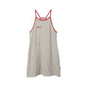 Menasoo Summer Stripe Terry Strap Onepiece Gray