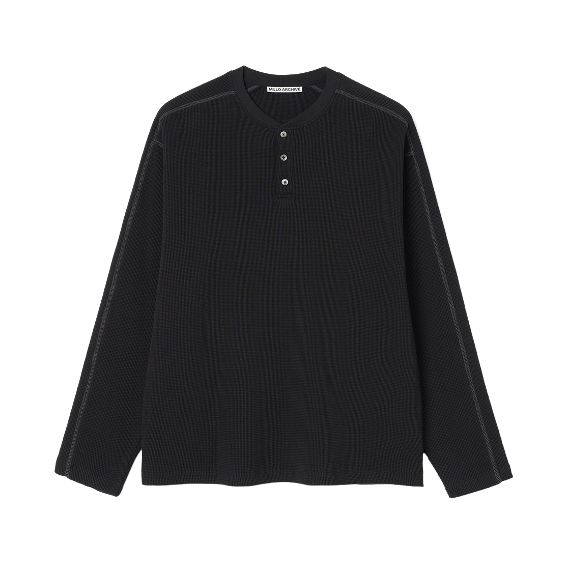 밀로 아카이브 오브젝트 스티치 롱 슬리브 블랙