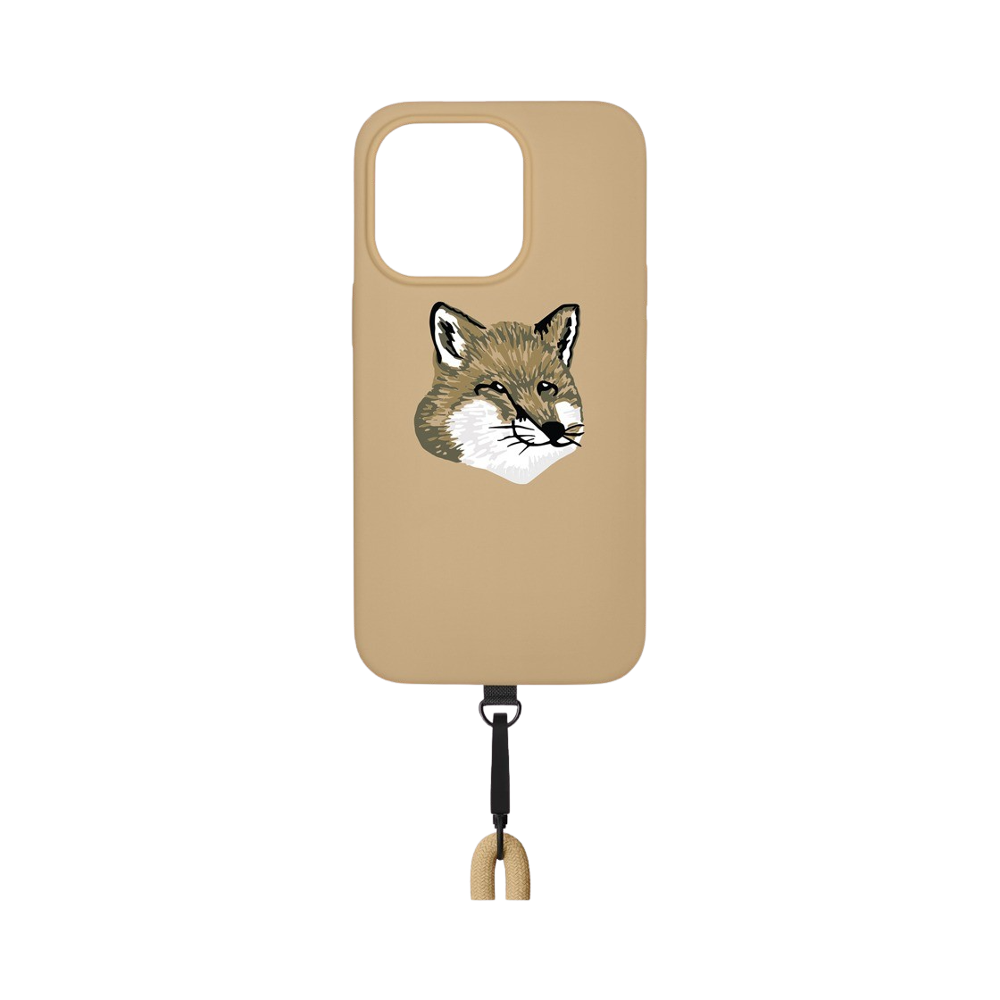 CFX-BEIGE-NP22MP Native Union x Maison Kitsune Fox Head iPhone 14Pro Sling Case Beige - 대표 이미지 #1