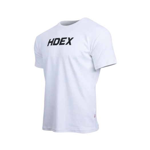 HD21FTS102WH HDEX Main Logo Muscle Fit Sleeve T-Shirt White