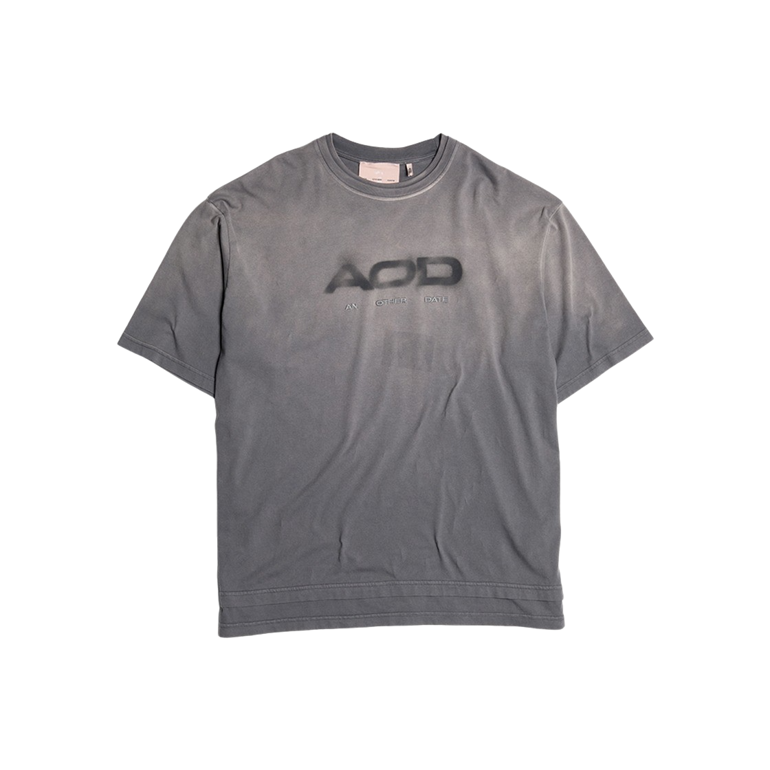 [KREAM 단독] AOD 로고 프린트 코튼 티셔츠 아스팔트 - 24FW([KREAM 단독] AOD Logo Print Cotton T-Shirt Asphalt - 24FW)