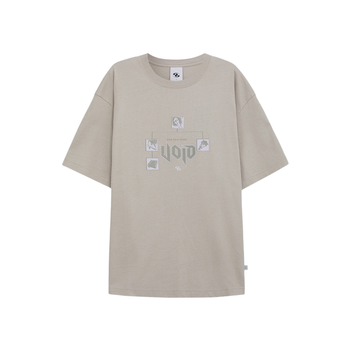 산산기어 x 롤 바론 핏 티셔츠 웜 그레이 | Sansan Gear | KREAM
