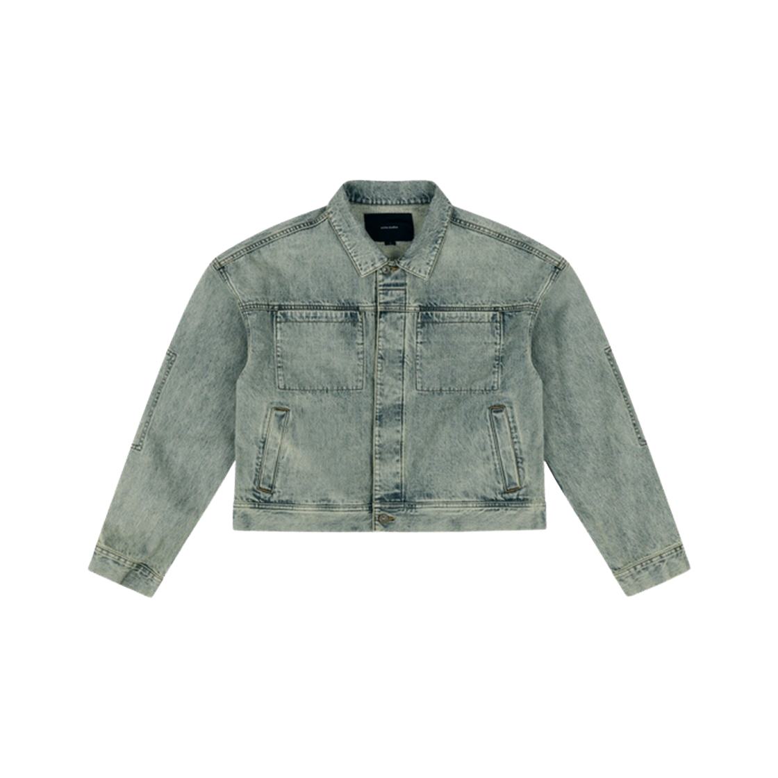 엔타이어스튜디오 젬 데님 자켓 서피스 웨이브 - 24FW(Entire Studios Gem Denim Jacket Surface Wave - 24FW)