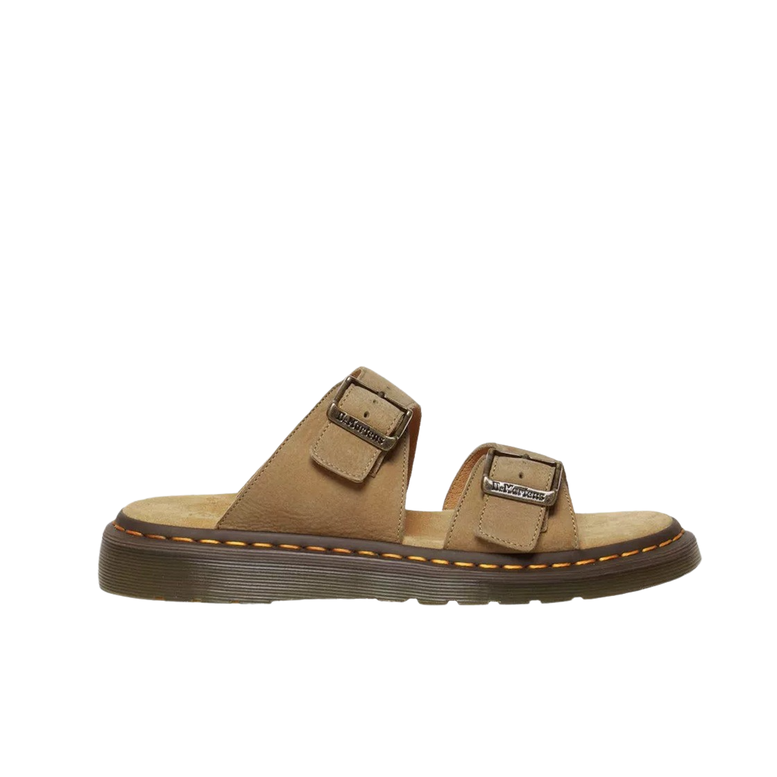 닥터마틴 조세프 누벅 레더 버클 슬라이드 샌들 사바나 탠(Dr. Martens Josef Nubuck Leather Buckle Slide Sandals Savannah Tan)