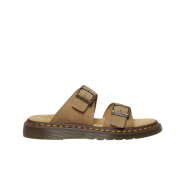 Dr. Martens Josef Nubuck Leather Buckle Slide Sandals Savannah Tan