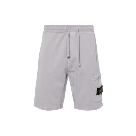 Stone Island 64651 Fleece Bermuda Shorts Dust Gray - 24SS