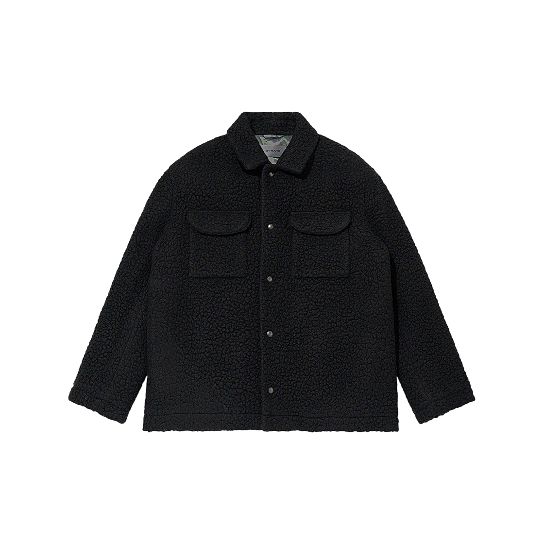 바이랑 울 블렌드 포켓 셔츠 자켓 블랙(BY RANG Wool Blend Pocket Shirt Jacket Black)