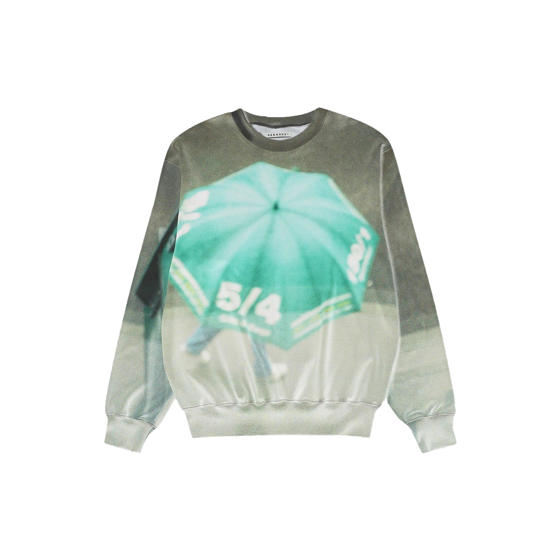 씬 우먼 엄브렐라 니트 스웻셔츠 그린(SEEN Women Umbrella Knit Sweatshirts Green)