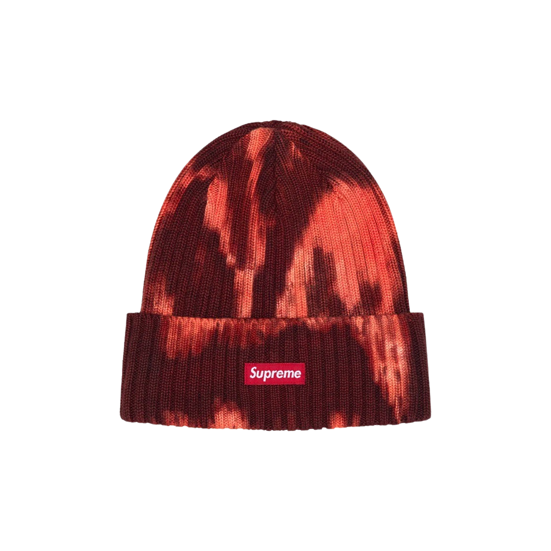 KM4AHTBSP38RD Supreme Overdyed Beanie Splatter Red - 24SS
