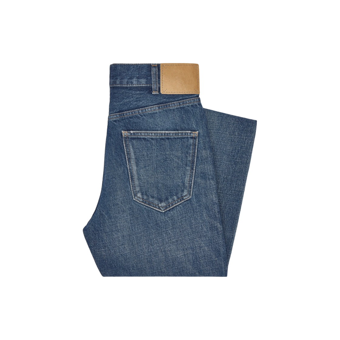(W) 셀린느 데님 트윌 플레어드 진 다크 유니온 워시((W) Celine Flared Jeans in Denim Twill Dark Union Wash) - 2