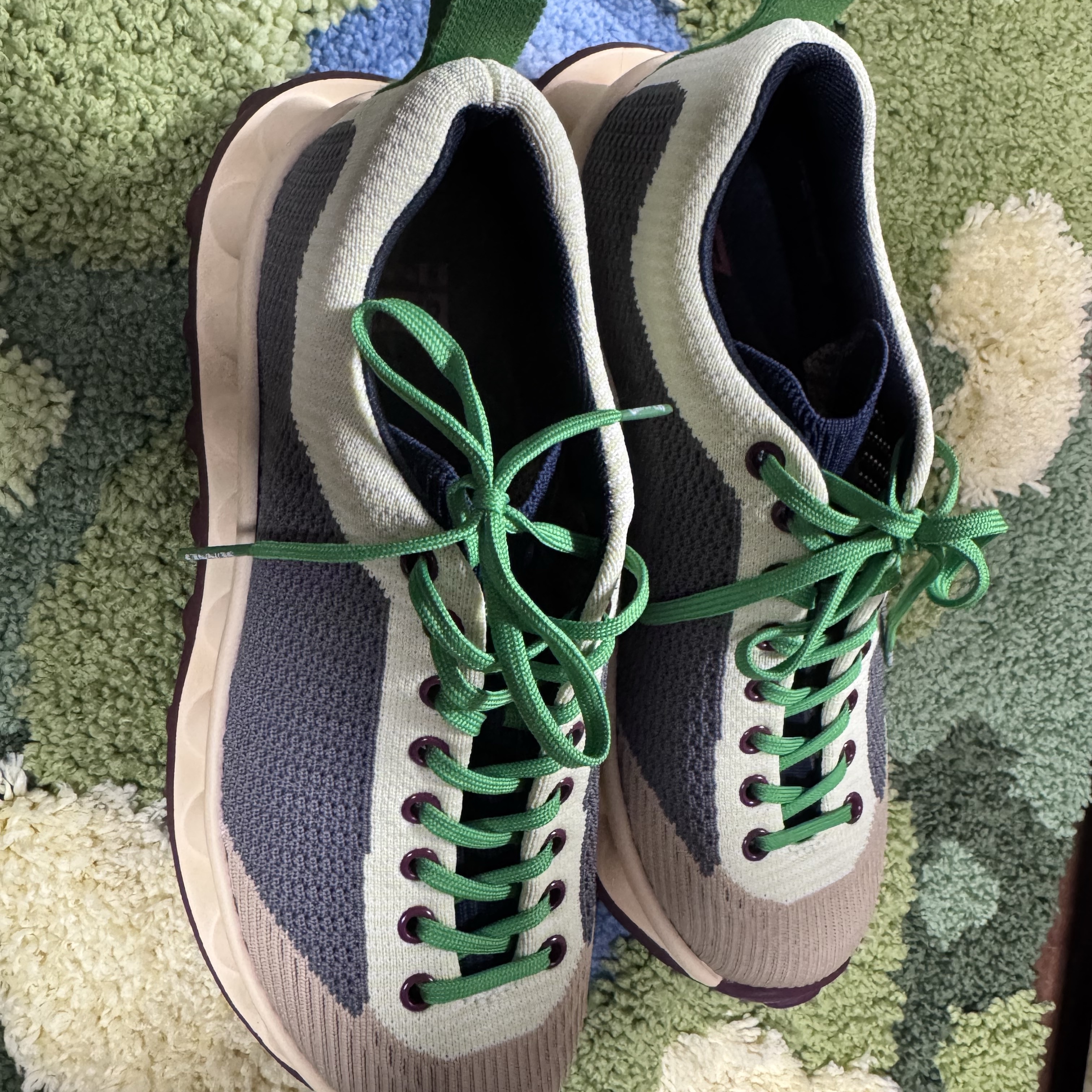 Camper X Sunnei Men Pelotissima Sneakers Yellow & Beige 착용 스타일