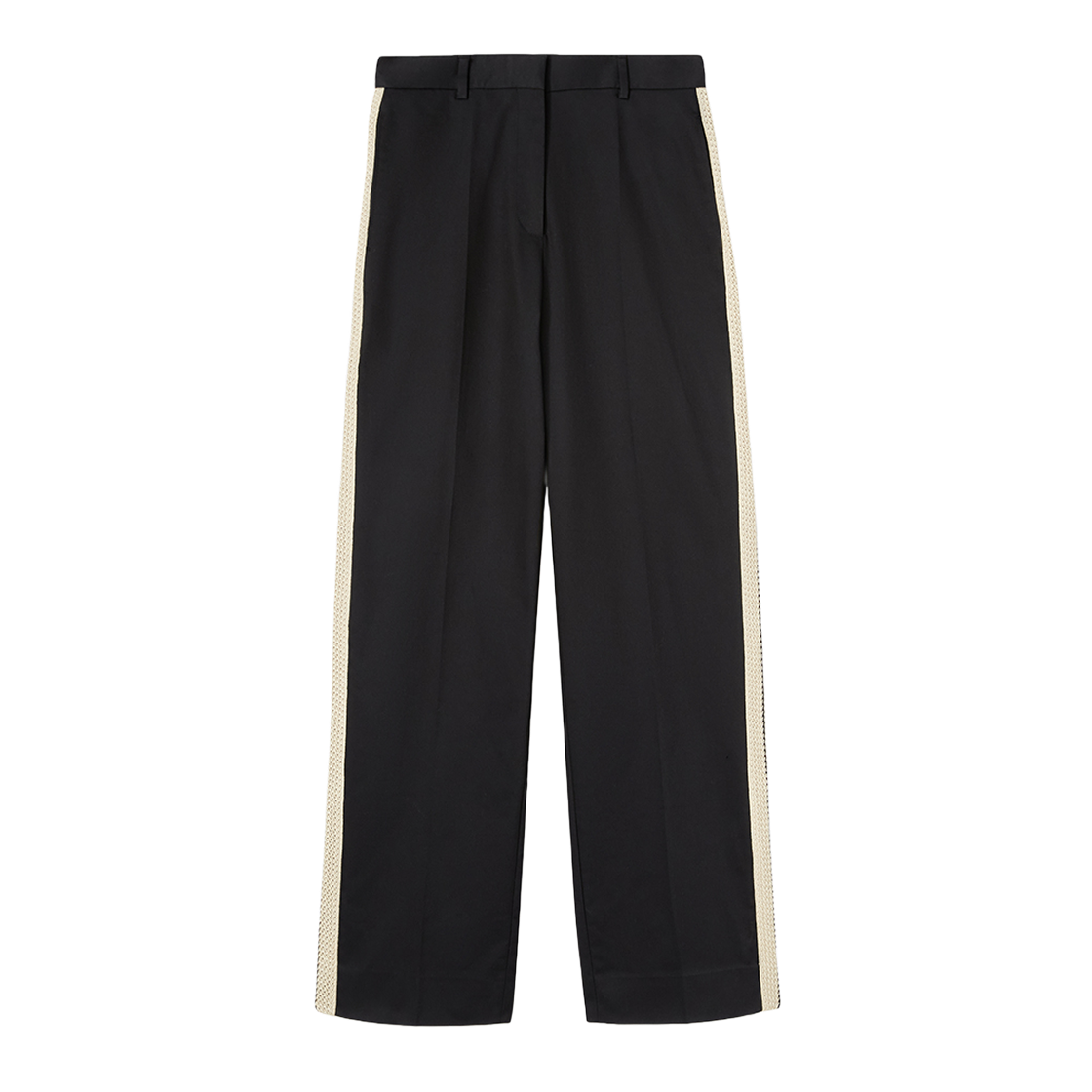 팜엔젤스 니트 테이프 수트 팬츠 블랙(Palm Angels Knit Tape Suit Pants BLACK)