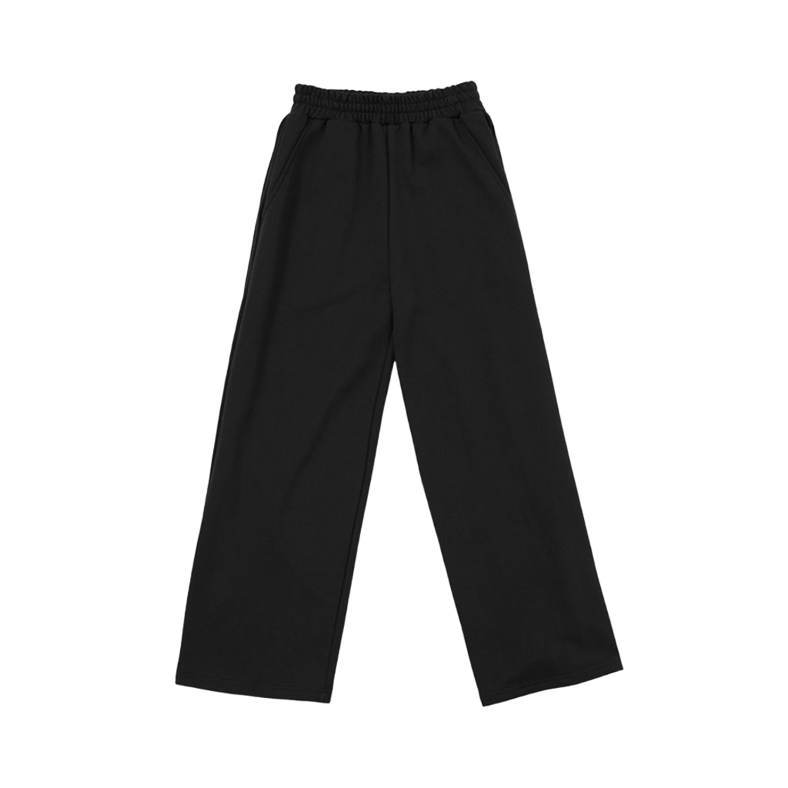 ARPT3301-Black Arrayed Comfy Inverted Pleat Sweat Pants Black