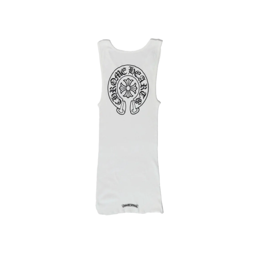 크롬하츠 티바 스크립트 로고 탱크탑 화이트 | Chrome Hearts