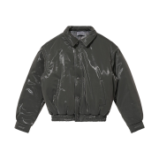 BY RANG Glitter Padded Bomber Jacket Grey