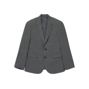 BY RANG Wool Tailored Prick Stitch Suit Jacket Grey