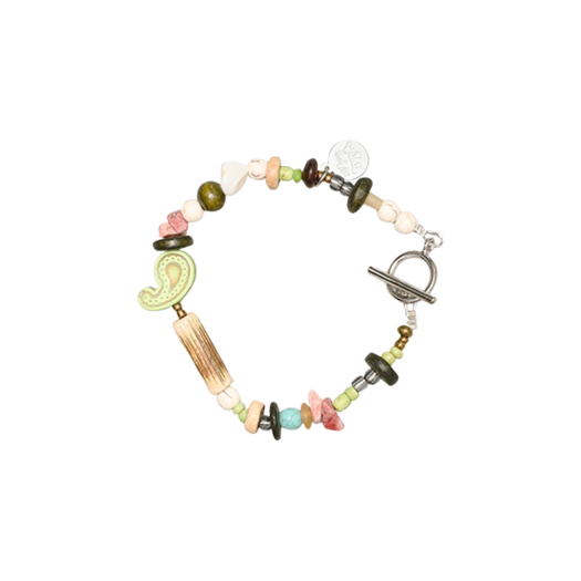 【完売間近】 Towtow.archive Paisley Symbol Bracelet 토우토우 아카이브 페이즐리 심볼 팔찌 터쿼이즈 | TOWTOW