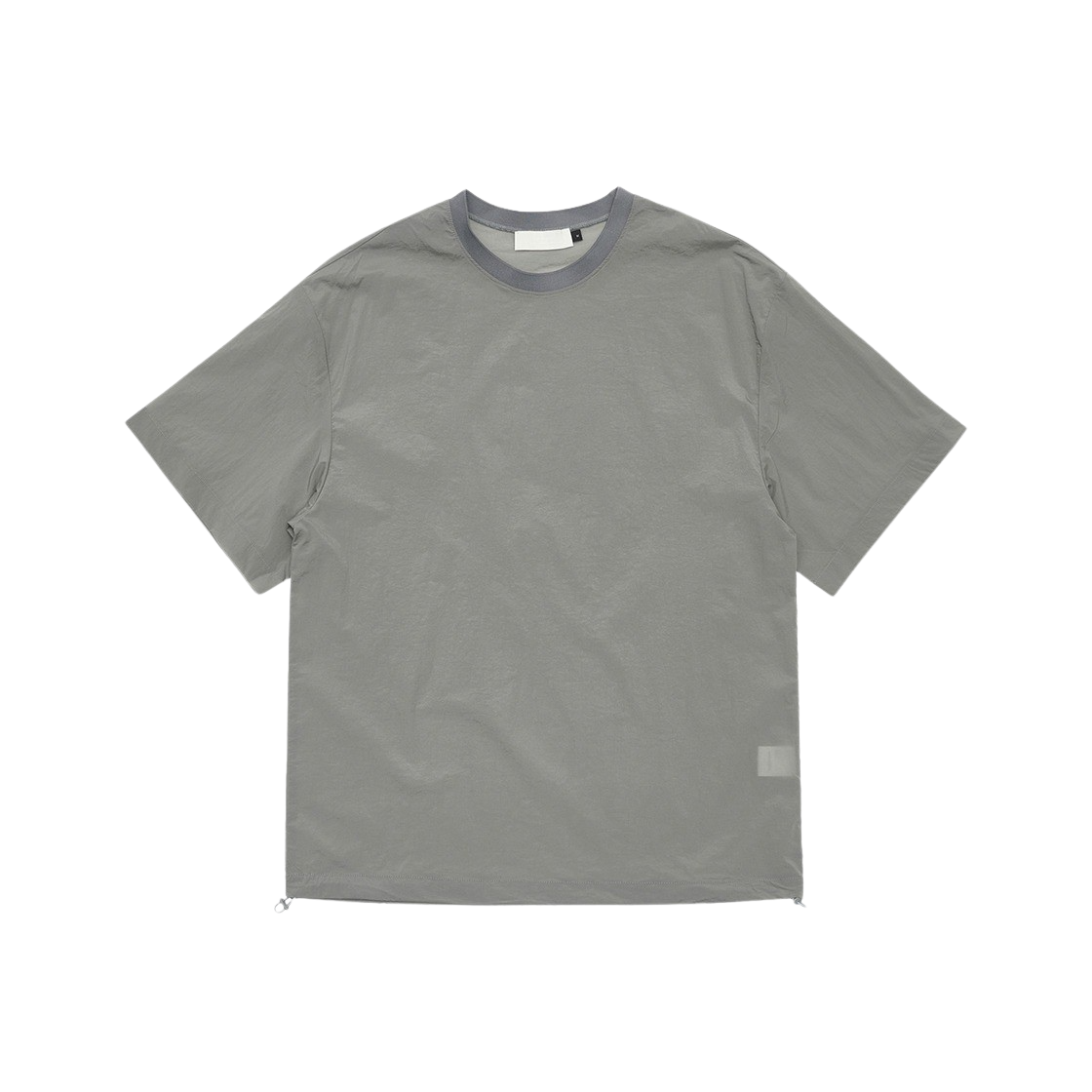 KM4BTSSAM15GY Amomento Sheer Drawstring Top Grey