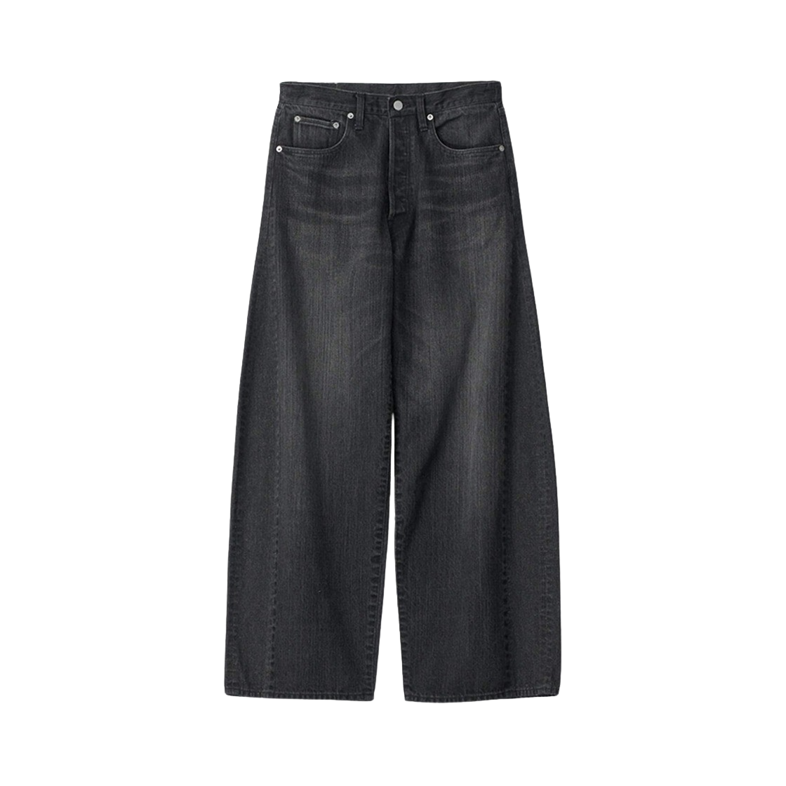 KM4DPADSI04BK ssstein Deformation Wide Denim Jeans Black - 24FW
