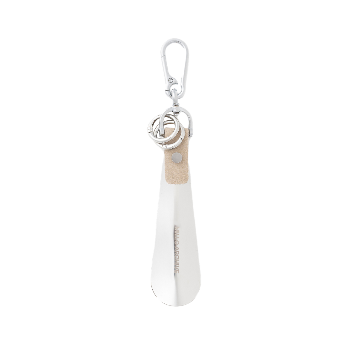 밀로 아카이브 X 네거티브쓰리 익스클루시브 슈혼 카라비너 베이지(Millo Archive X Negative Exclusive Shoehorn Carabiner Beige) - 1