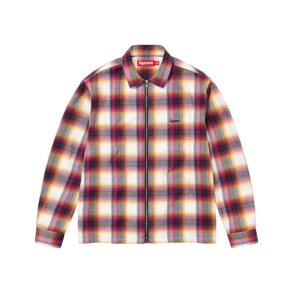 Supreme 24SS ネルシャツ Shadow Plaid Flannel Shadow Plaid Flannel Zip Up Shirt | Supreme 24ss
