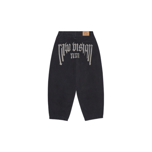 NMSS52DP04WBK NOMANUAL Raw Vision Denim Pants Washed Black