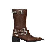 Vacant Archive Women Stellan Stilettos Strap Boots Brown