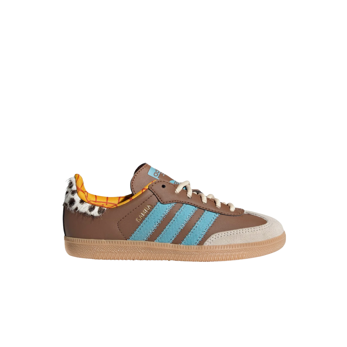 (J) 아디다스 x 토이 스토리 삼바 OG 프리러브드 브라운 프리러브드 블루((J) Adidas x Toy Story Samba OG Preloved Brown Preloved Blue) - 1