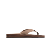 Rainbow Sandals Double Layer Dark Brown